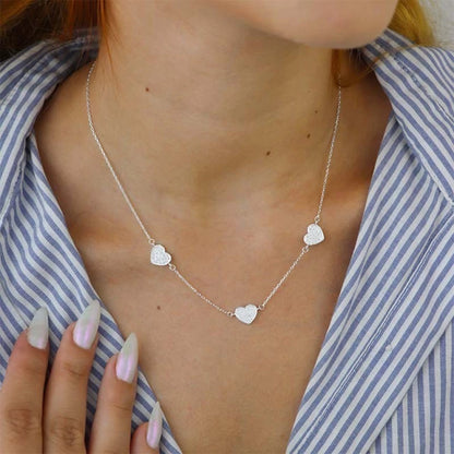 Triple Heart Sparkle Choker